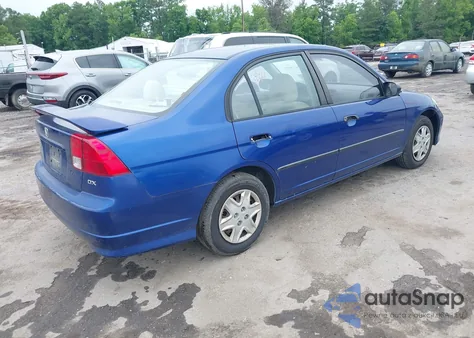 2004 Honda Civic Vp z USA, uszkodzony, nr VIN 1HGES16454L000243